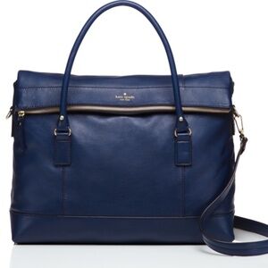 Kate Spade Fremont Place Navy Blue Tote | Crossbody Strap & Handles